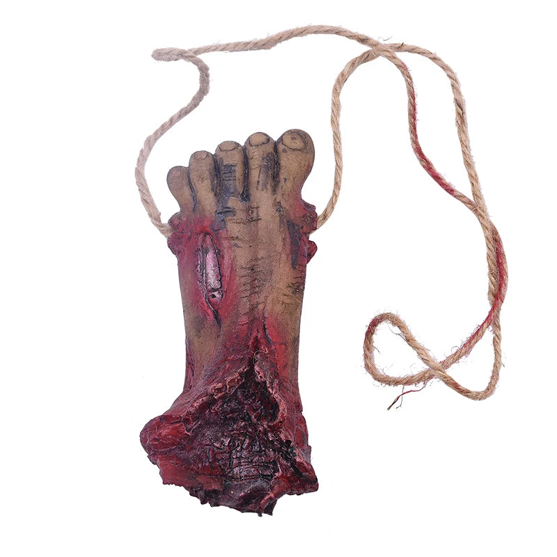 Halloween Horror Hanging Pendant Fake Dead Mouse Bat Broken Hand Feet Halloween Party Home Haunted House Scary Decoration Props