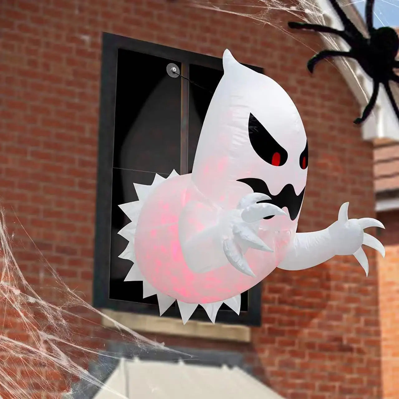 Halloween Inflatable Scary Ghost House Party Halloween Decoration Outdoor Light Up Scary Decor For Garden Party Outdoor Yard