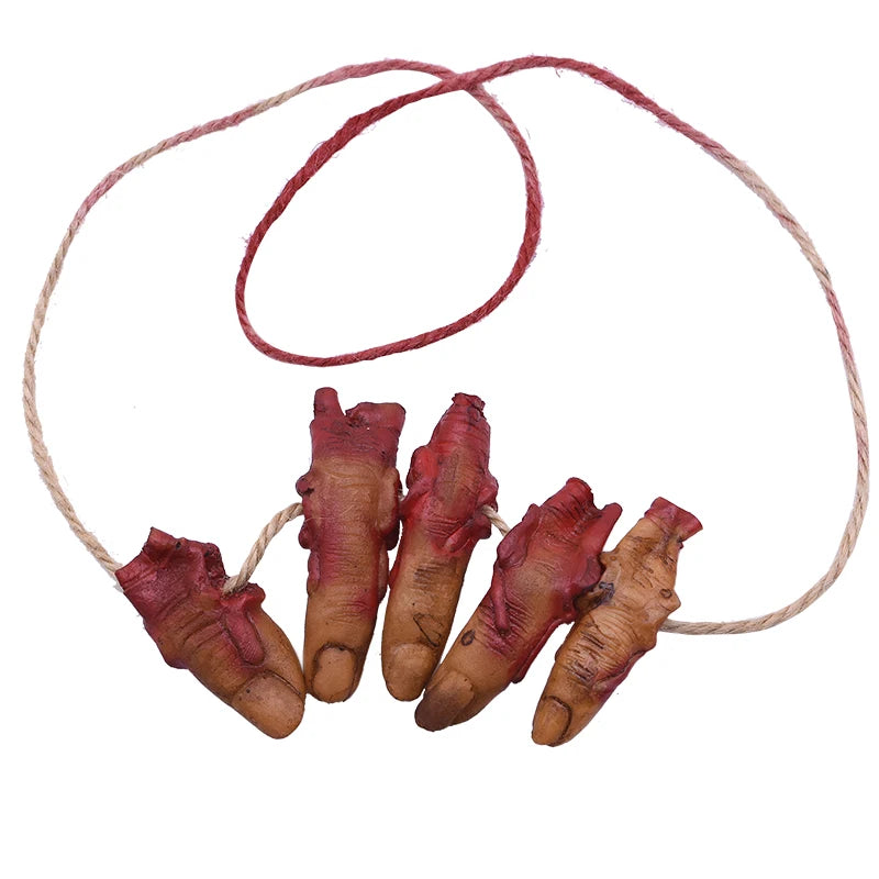 Halloween Horror Hanging Pendant Fake Dead Mouse Bat Broken Hand Feet Halloween Party Home Haunted House Scary Decoration Props