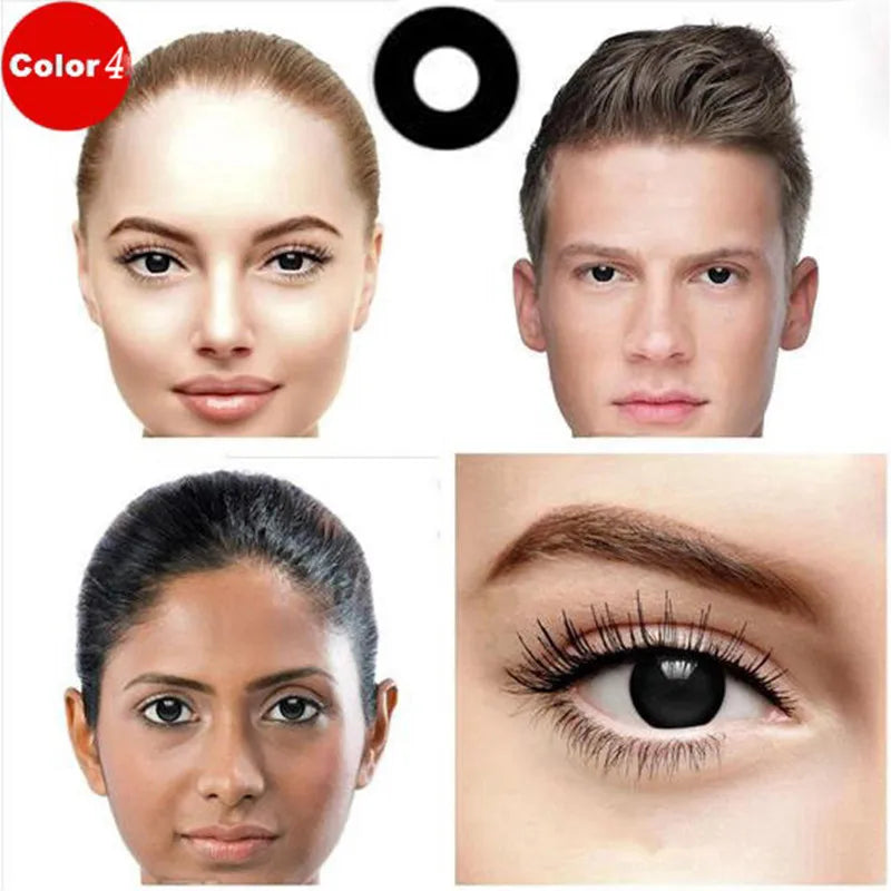 EYESHARE 1Pair Colored Contact Lenses for Eyes White Lenses Cosplay Contact Lenses Crazy Lenses Halloween Eyes Lens Black Lenses