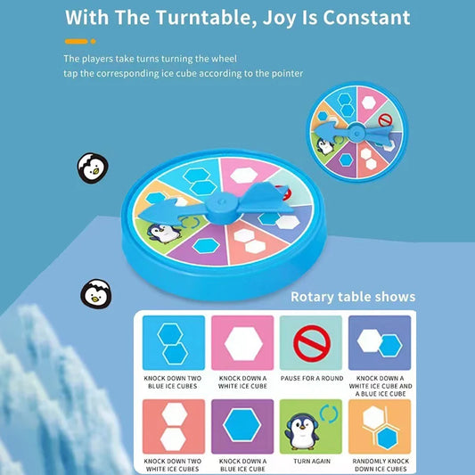 Das Spiel „Der kleine Pinguin“: Das Eis brechen und den kleinen Pinguin retten.