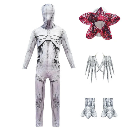 Halloween Costume for Kid Festival Scary Horror Chomper Mask Cosplay Masquerade Clothes Zentai Disguise Carnival Fancy Party
