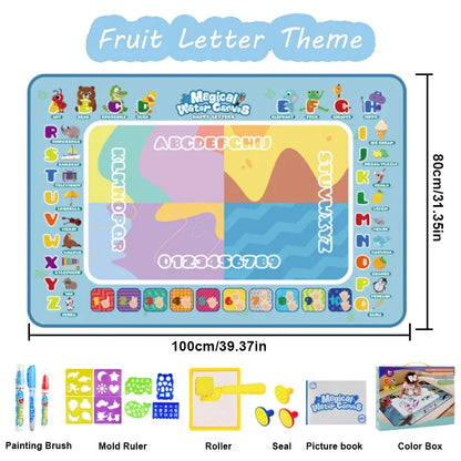 Große, magische Wasserfarbenstifte, Lerndecke für Kinder.