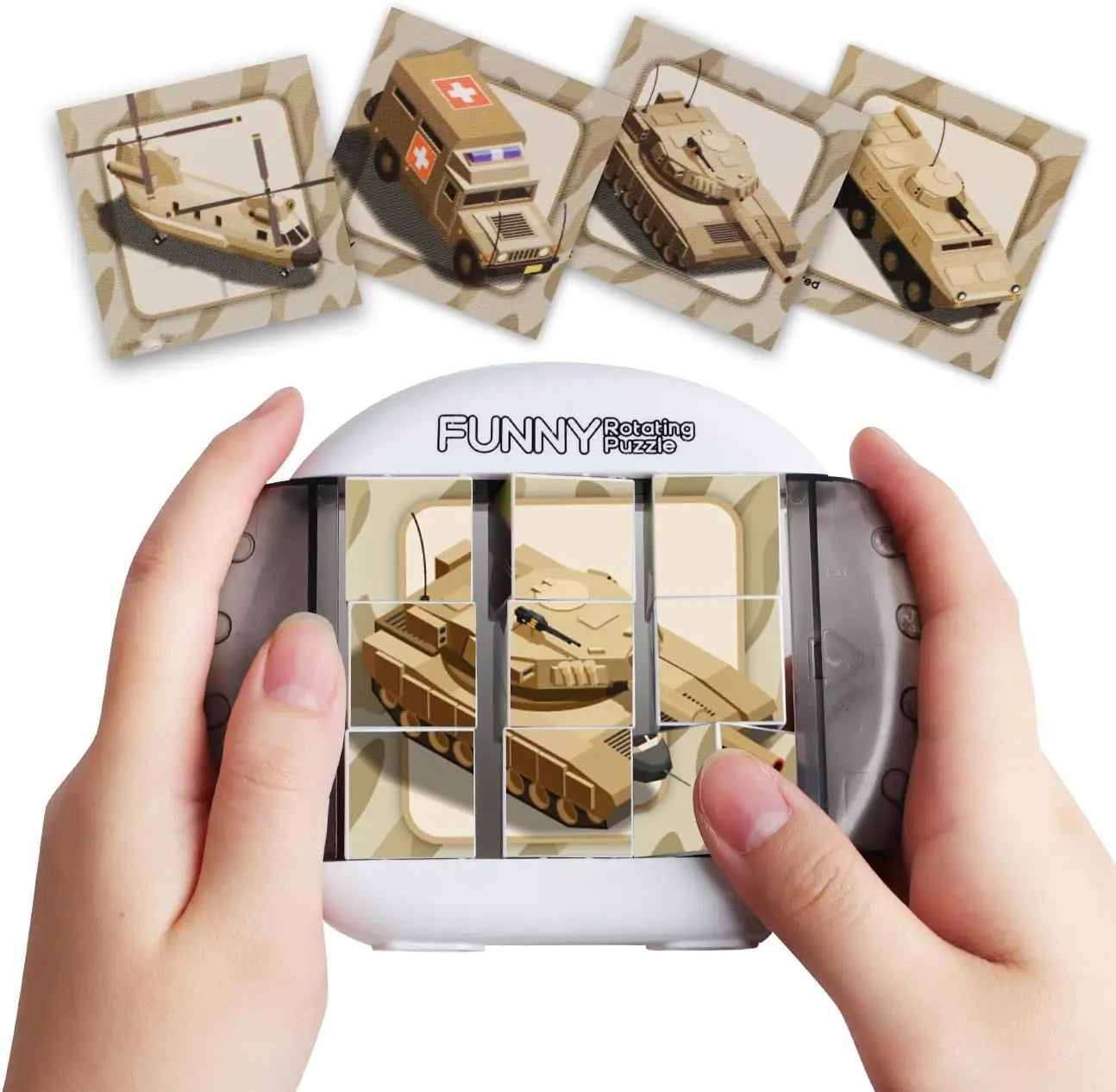 4-in-1-Drehpuzzlespiel für Kinder von 3 bis 8 Jahren