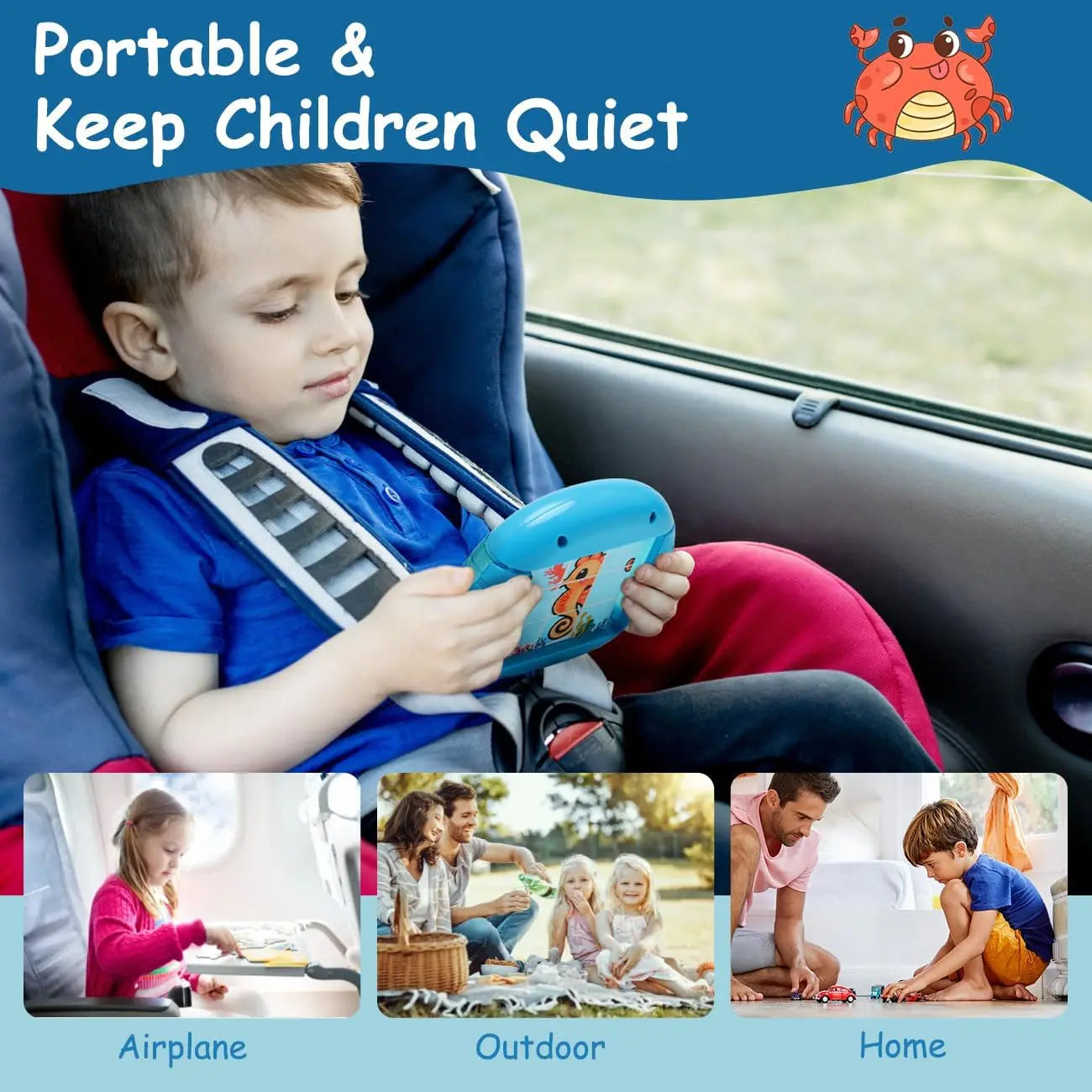 4-in-1-Drehpuzzlespiel für Kinder von 3 bis 8 Jahren