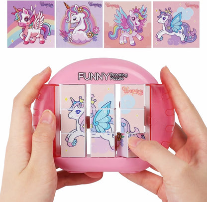 4-in-1-Drehpuzzlespiel für Kinder von 3 bis 8 Jahren