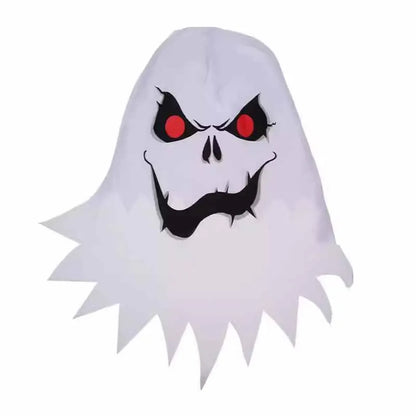Child Boy Girl Scary White Ghost Halloween Cloak Kids Party Fancy Dress Horror Cape Cosplay Costume Masquerade Carnival Cloak