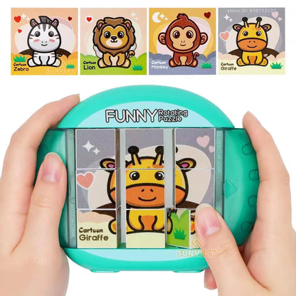 4-in-1-Drehpuzzlespiel für Kinder von 3 bis 8 Jahren