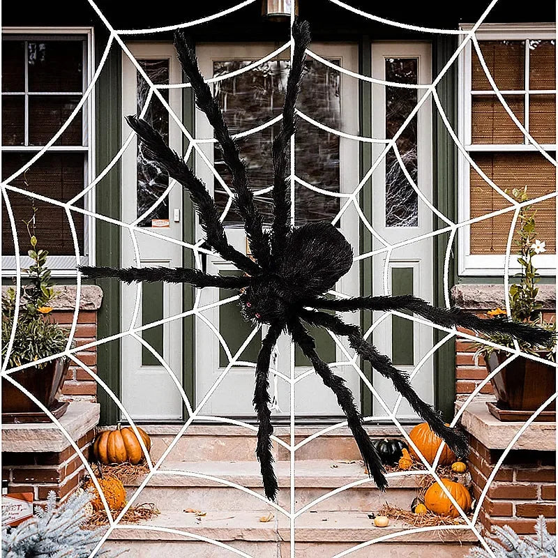 Halloween Giant Black Spider Decoration Haunted House Prop Indoor Outdoor
