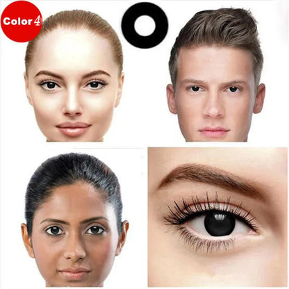 EYESHARE 1Pair Colored Contact Lenses for Eyes White Lenses Cosplay Contact Lenses Crazy Lenses Halloween Eyes Lens Black Lenses