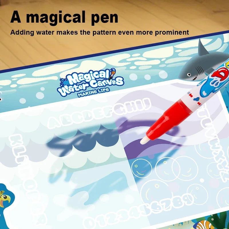 Große, magische Wasserfarbenstifte, Lerndecke für Kinder.