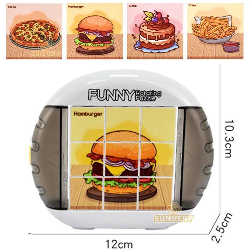 4-in-1-Drehpuzzlespiel für Kinder von 3 bis 8 Jahren